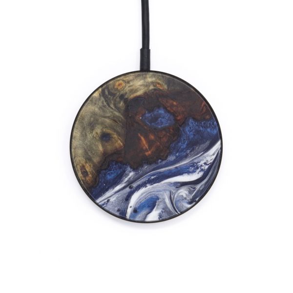 Circle Wood+Resin Wireless Charger - Emberlyn (Glacier, 609713) Online now