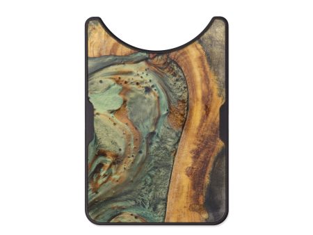 Alloy Wood+Resin Wallet - Dwayne (Dark Green, 609793) For Cheap