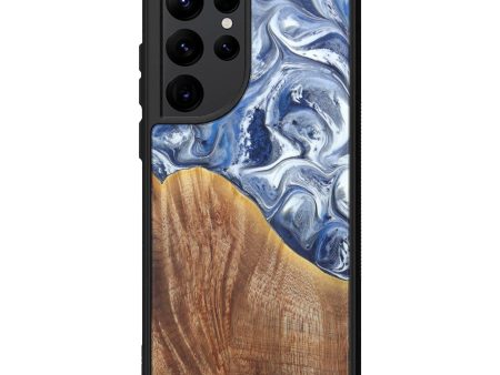 Galaxy S22 Ultra Wood+Resin Phone Case - Kenna (Glacier, 608103) For Cheap