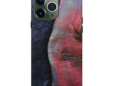 iPhone 13 Pro Max Wood+Resin Live Edge Phone Case - Aila (Pure Black, 608542) Sale