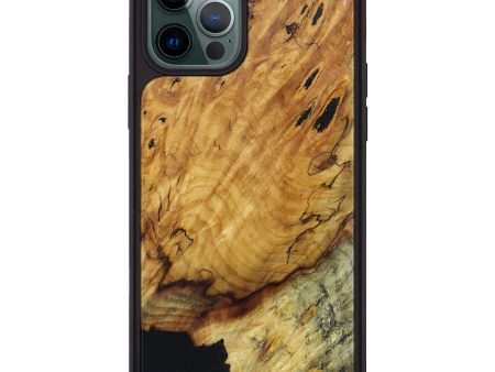 iPhone 12 Pro Max Wood+Resin Phone Case - Delaney (Buckeye Burl, 609482) Fashion