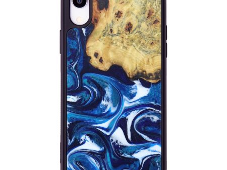 iPhone Xr Wood+Resin Phone Case - Geri (Dark Blue, 609557) Online Sale