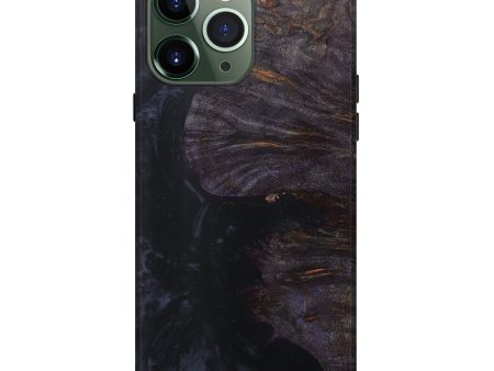 iPhone 13 Pro Max Wood+Resin Live Edge Phone Case - Annabelle (Pure Black, 607201) Online now