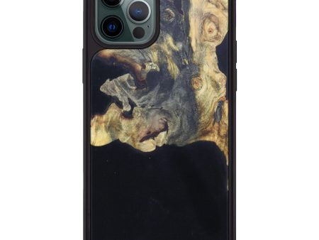 iPhone 12 Pro Max Wood+Resin Phone Case - Antoni (Pure Black, 607485) Sale