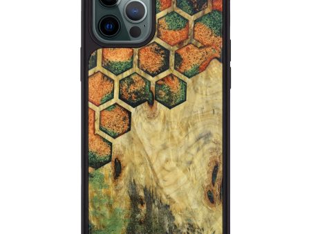 iPhone 12 Pro Max Wood+Resin Phone Case - Windy (Pattern, 603747) Discount