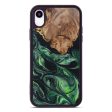 iPhone Xr Wood+Resin Phone Case - Reind (Dark Green, 603848) For Sale