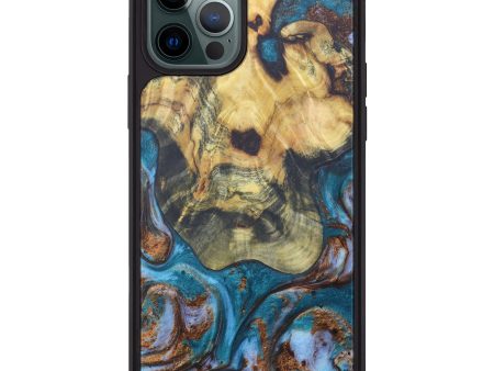 iPhone 12 Pro Max Wood+Resin Phone Case - Maso (Artist Pick, 604613) For Sale