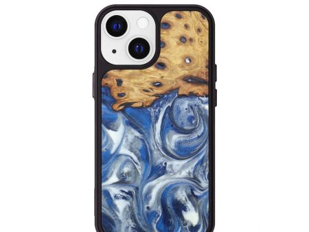 iPhone 13 mini Wood+Resin Phone Case - Rima (Glacier, 607516) Cheap