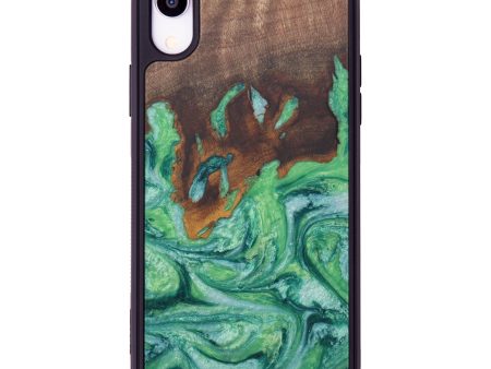 iPhone Xr Wood+Resin Phone Case - Maggee (Wintergreen, 608366) For Cheap