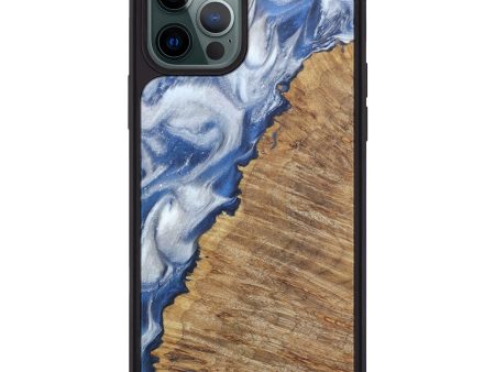 iPhone 12 Pro Max Wood+Resin Phone Case - Myrle (Glacier, 606712) Discount