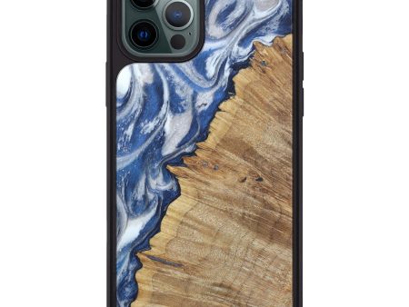 iPhone 12 Pro Max Wood+Resin Phone Case - Chau (Glacier, 606664) For Cheap