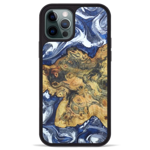 iPhone 12 Pro Max Wood+Resin Phone Case - Alyssa (Glacier, 608155) Online Sale