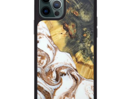 iPhone 12 Pro Max Wood+Resin Phone Case - Petre (Cocoa, 606555) Sale