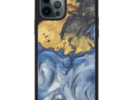 iPhone 12 Pro Max Wood+Resin Phone Case - Martha (Glacier, 605769) Fashion