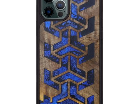 iPhone 12 Pro Max Wood+Resin Phone Case - Leilah (Pattern, 603672) For Cheap