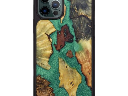 iPhone 12 Pro Max Wood+Resin Phone Case - Vita (Mosaic, 603766) Supply