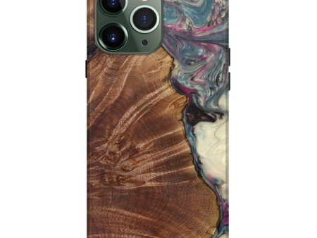 iPhone 13 Pro Max Wood+Resin Live Edge Phone Case - Brooke (Purple, 604607) Fashion