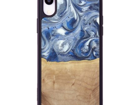 iPhone Xr Wood+Resin Phone Case - Debbi (Glacier, 608196) Cheap