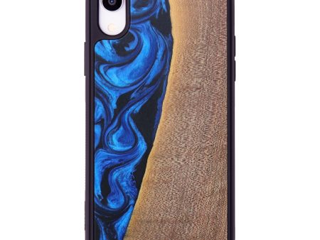 iPhone Xr Wood+Resin Phone Case - Dalip (Dark Blue, 608352) Online Sale