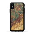 iPhone Xs Wood+Resin Phone Case - Sydel (Dark Green, 608879) Online Hot Sale