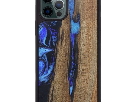 iPhone 12 Pro Max Wood+Resin Phone Case - Evan (Artist Pick, 608035) For Sale