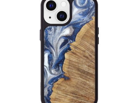 iPhone 13 Wood+Resin Phone Case - Ailee (Glacier, 606687) For Sale