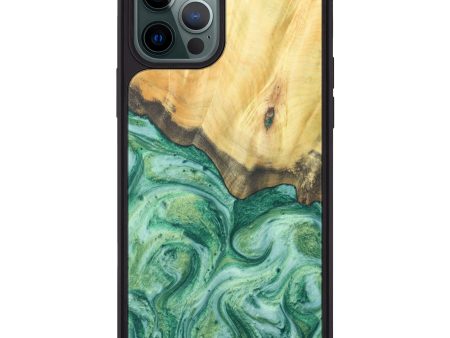 iPhone 12 Pro Max Wood+Resin Phone Case - Janell (Wintergreen, 606168) Discount