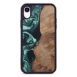 iPhone Xr Wood+Resin Phone Case - Amalita (Dark Green, 607955) Fashion