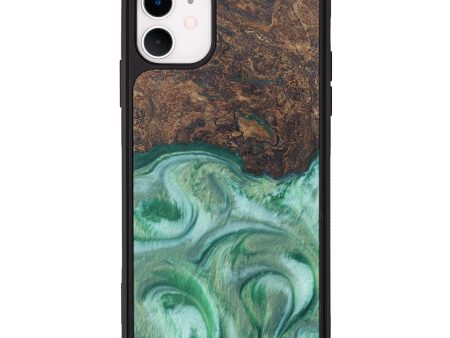 iPhone 11 Wood+Resin Phone Case - Alb (Wintergreen, 606603) Hot on Sale