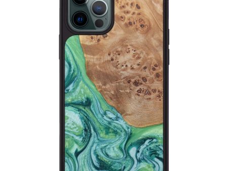 iPhone 12 Pro Max Wood+Resin Phone Case - Syl (Wintergreen, 606623) Online