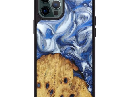 iPhone 12 Pro Max Wood+Resin Phone Case - Lenora (Glacier, 606690) Supply