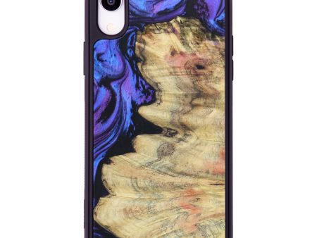 iPhone Xr Wood+Resin Phone Case - Stella (Purple, 609077) Online Sale