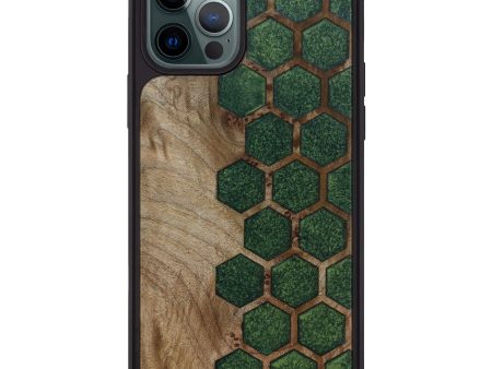 iPhone 12 Pro Max Wood+Resin Phone Case - Marna (Pattern, 603632) Hot on Sale