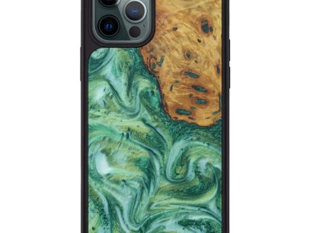 iPhone 12 Pro Max Wood+Resin Phone Case - Ephraim (Wintergreen, 606241) Cheap