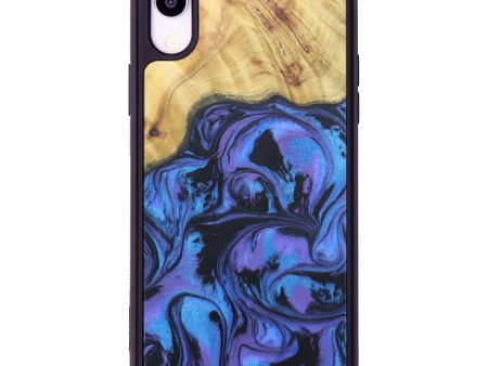 iPhone Xr Wood+Resin Phone Case - Alys (Purple, 608341) Sale