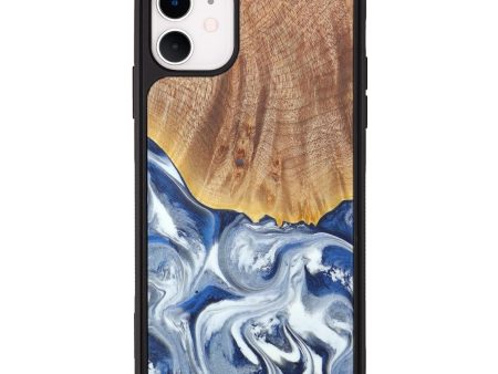 iPhone 11 Wood+Resin Phone Case - Alys (Glacier, 608181) Online Sale