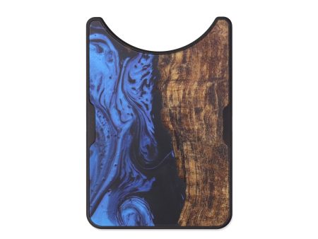 Alloy Wood+Resin Wallet - Bernd (Dark Blue, 607353) For Cheap