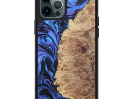 iPhone 12 Pro Max Wood+Resin Phone Case - Mareah (Purple, 608332) Online Sale