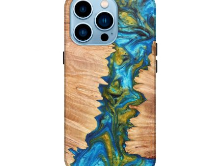 iPhone 14 Pro Wood+Resin Live Edge Phone Case - Alecia (Artist Pick, 606752) Supply