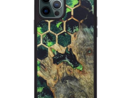 iPhone 12 Pro Max Wood+Resin Phone Case - Raina (Artist Pick, 603866) For Cheap