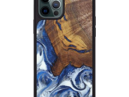 iPhone 12 Pro Max Wood+Resin Phone Case - Fouad (Glacier, 606656) Sale