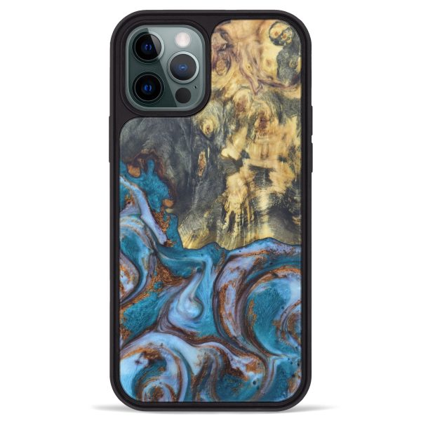 iPhone 12 Pro Max Wood+Resin Phone Case - Behnam (Artist Pick, 604647) Online now