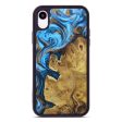 iPhone Xr Wood+Resin Phone Case - Ashien (Teal & Gold, 604732) on Sale