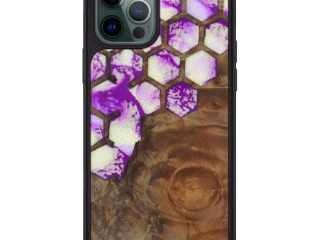 iPhone 12 Pro Max Wood+Resin Phone Case - Shelton (Artist Pick, 603678) Hot on Sale