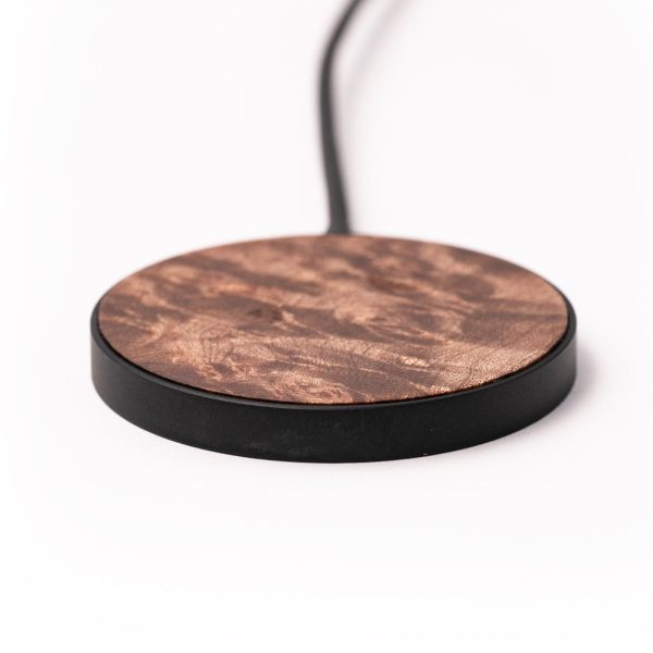 Maple Burl - MagSafe Enabled Wireless Charger Fashion