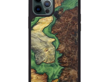 iPhone 12 Pro Max Wood+Resin Phone Case - Hally (Mosaic, 603230) Fashion