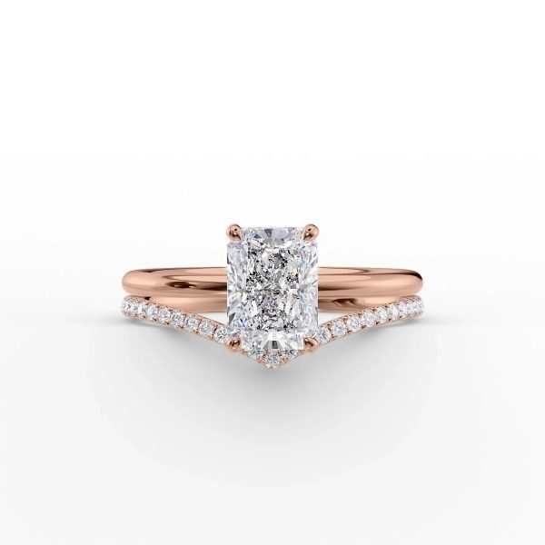 The Low Profile Kamellie Set With A 3.5 Carat Radiant Moissanite Discount