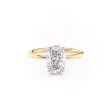 The Low Profile Kamellie Set With A 2 Carat Oval Moissanite For Cheap