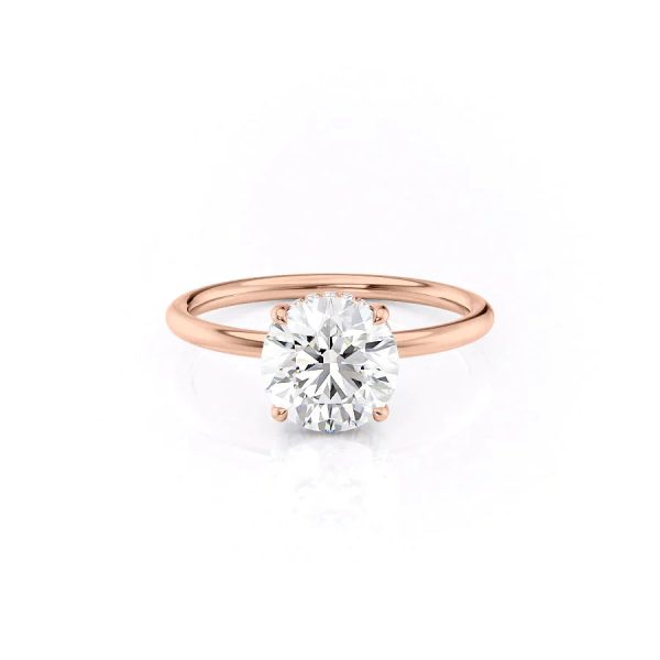 The Low Profile Kamellie Set With A 4.5 Carat Round Moissanite Online