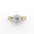 The Low Profile Kamellie Set With A 1 Carat Round Moissanite Discount